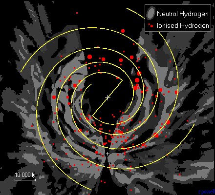 hydrogen map of the Galaxy